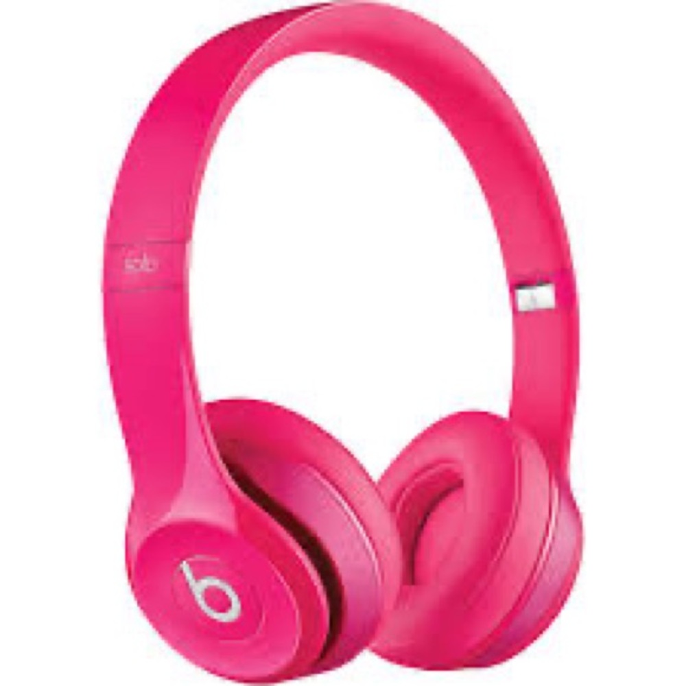 Beats by Dr. Dre Solo Nylon Pink wire headphones